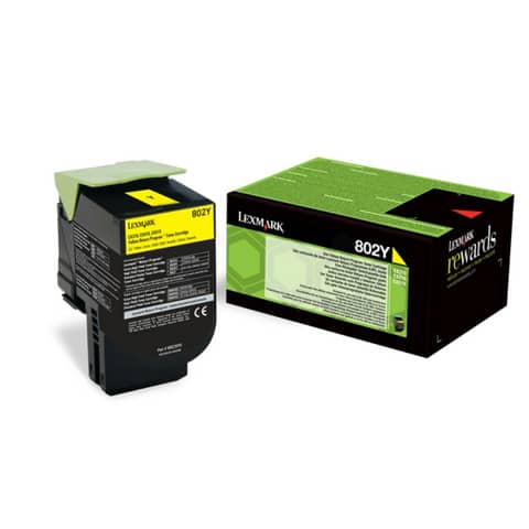 Toner return program 802Y Lexmark giallo  80C20Y0